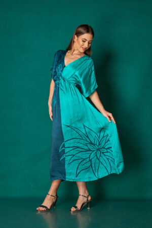 Velvet Allure Satin Dress