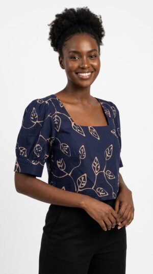 Batik Crop Top