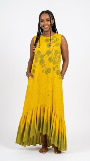 Overall frill Frock
