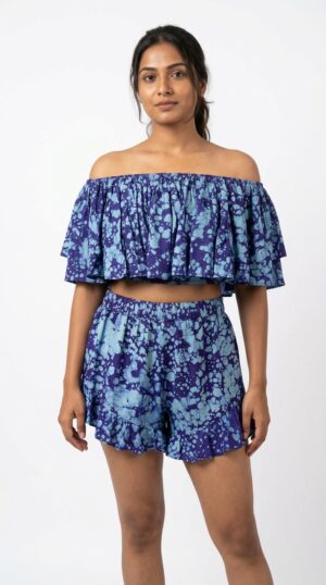 Galaxy Frill Croptop