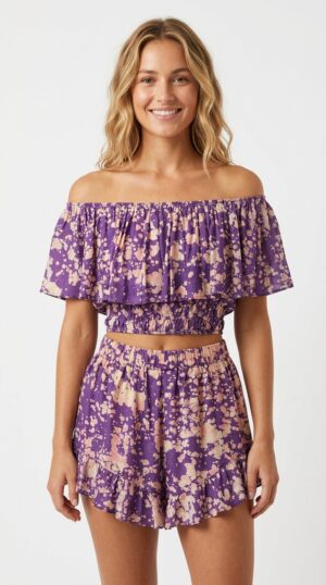 Galaxy Frill Croptop