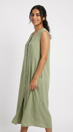 Sleevless Midi Dress